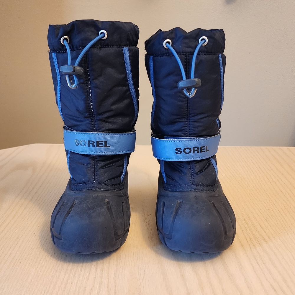 Sorel Black and Blue Winter Boots